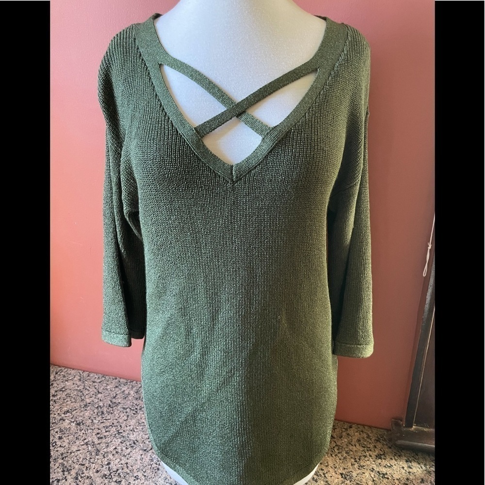 NWT Dressbarn Crisscross Blouse, Size Small